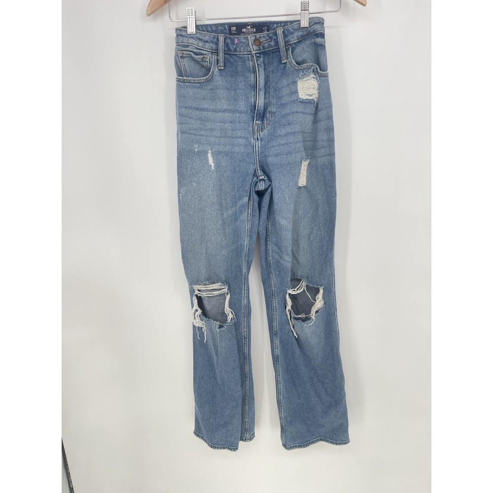 HOLLISTER California Ultra high-rise Dad blue jeans, Size 00R 23x31 Q0001